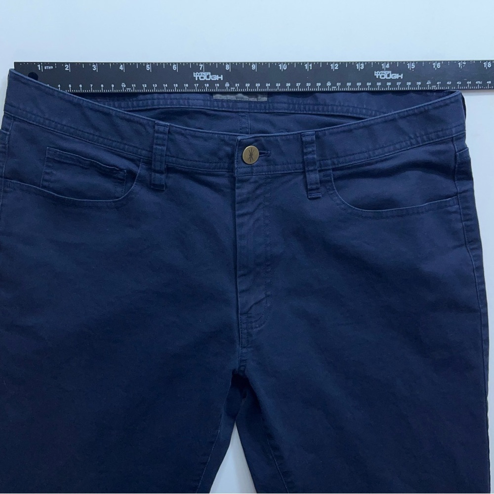 Alton Lane Pants Mens Size 34 Slim Five Pocket Chino Blue Stretch 33 in Inseam - Picture 8 of 15